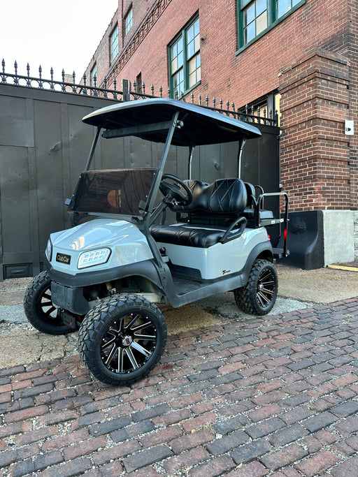 Lifted Street Ready Club Car Tempo 4 Passenger Gas EFI golf cart