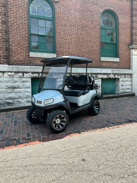 Lifted Street Ready Club Car Tempo 4 Passenger Gas EFI golf cart