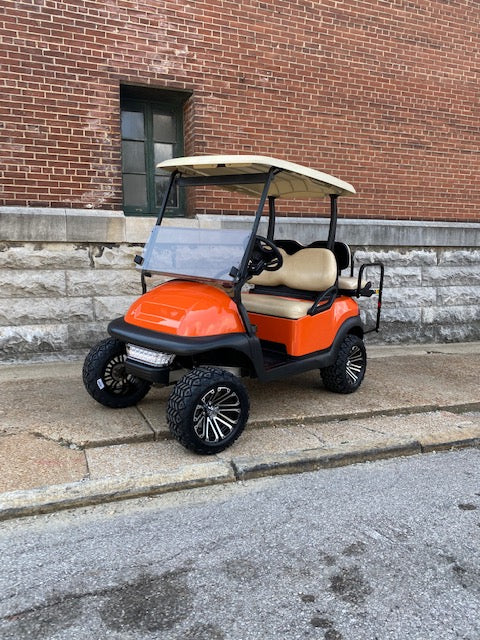 Lifted Street Ready Club Car Precedent 4 Passenger Gas EFI golf cart