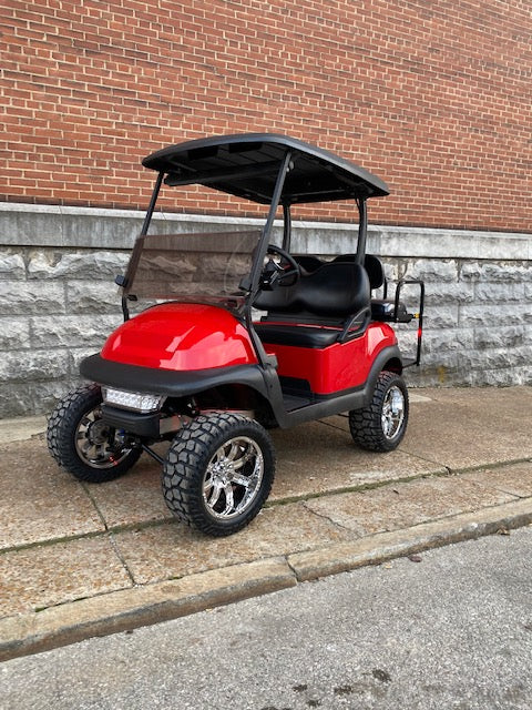 Lifted Street Ready Club Car Precedent 4 Passenger Gas EFI golf cart