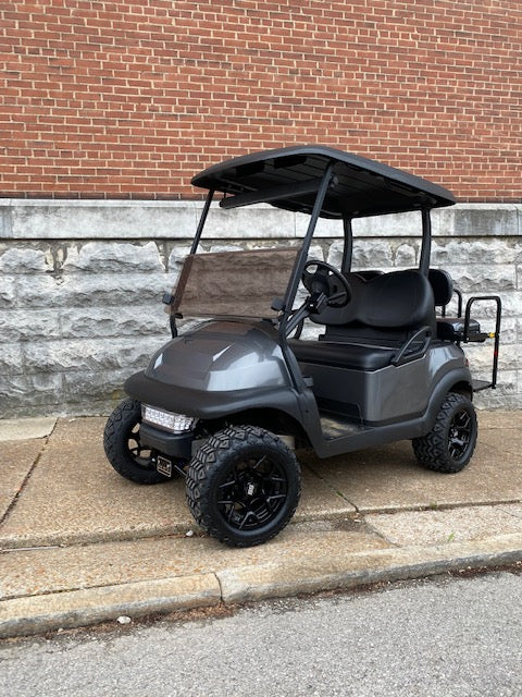 Lifted Street Ready Club Car Precedent 4 Passenger Gas EFI golf cart
