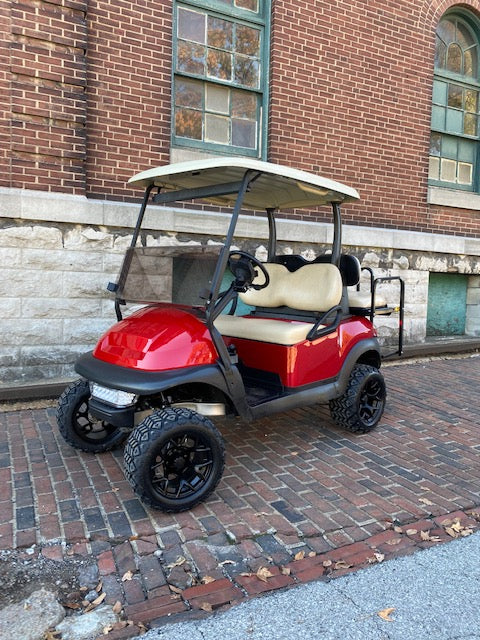 Lifted Street Ready Club Car Precedent 4 Passenger Gas EFI golf cart